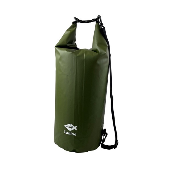 防水ドライBAG(ドラム型) 5L / 10L / 25L(カーキ-25L)